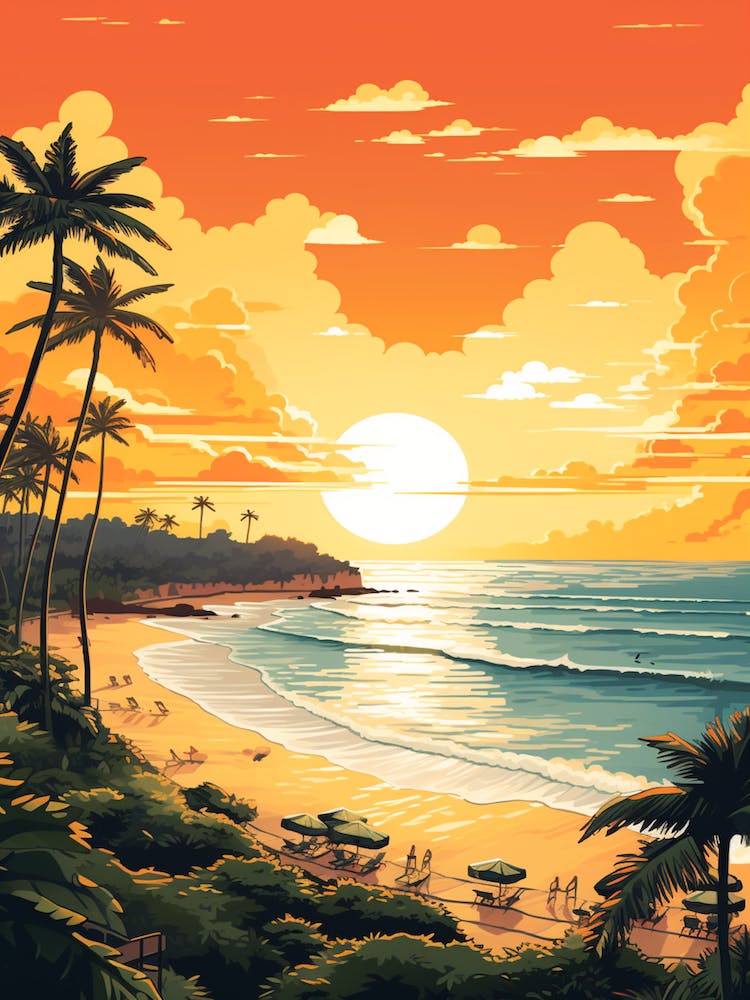 Painting That Depicts Carlisle Bay Beach Barbados 2