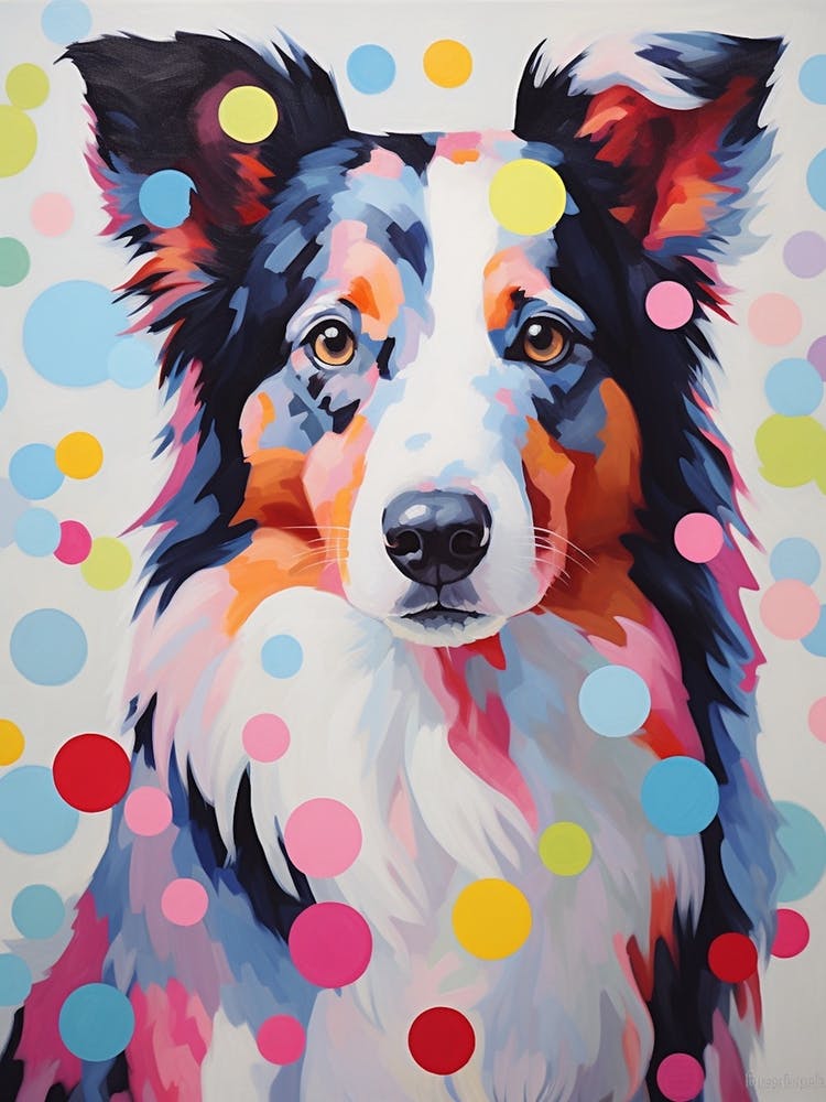 Collie Polka Dots