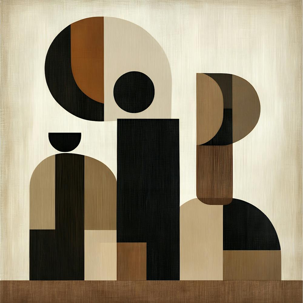 Abstract Black And Brown