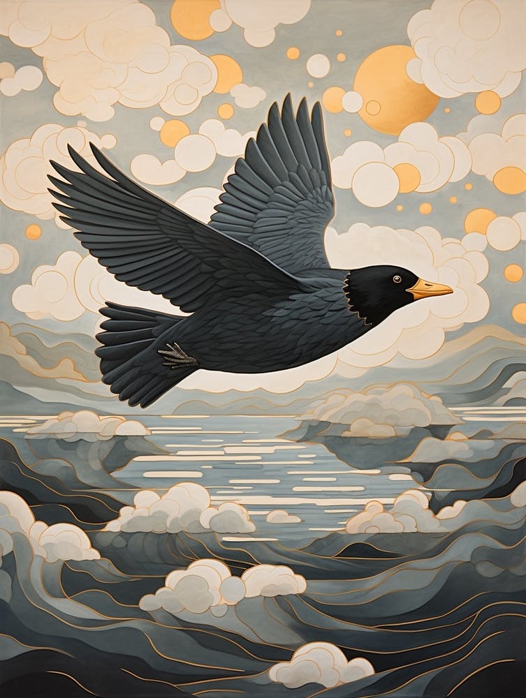 Coot 2 Gold Detail Painting