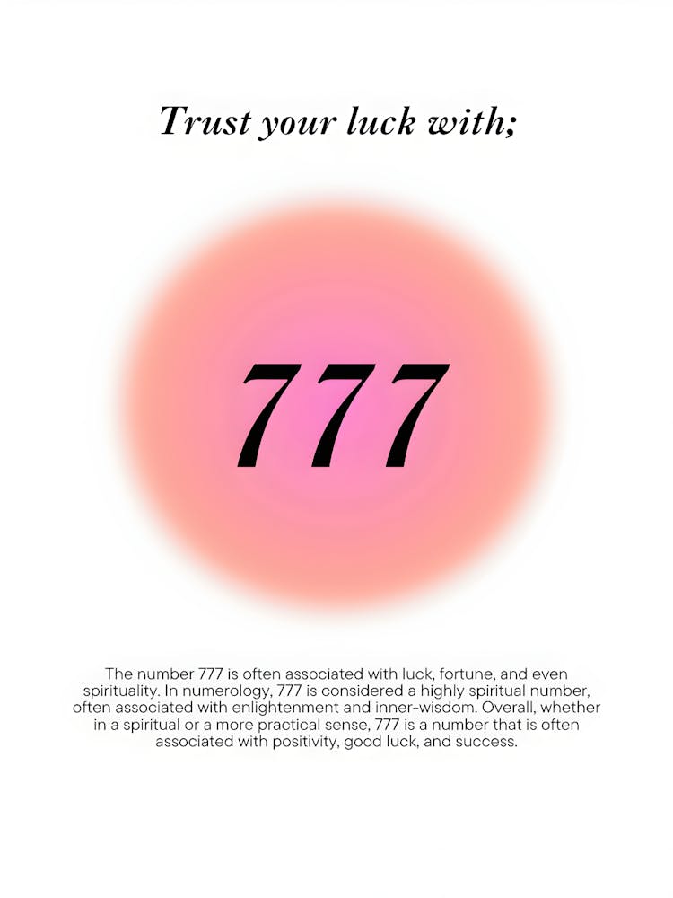 Trust Your Luck With 7