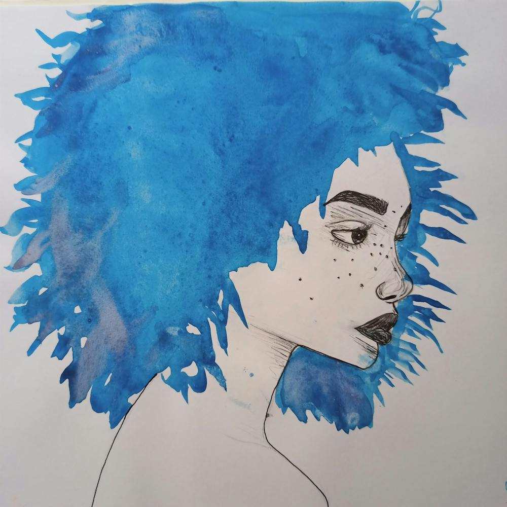 Blue Haired Girl