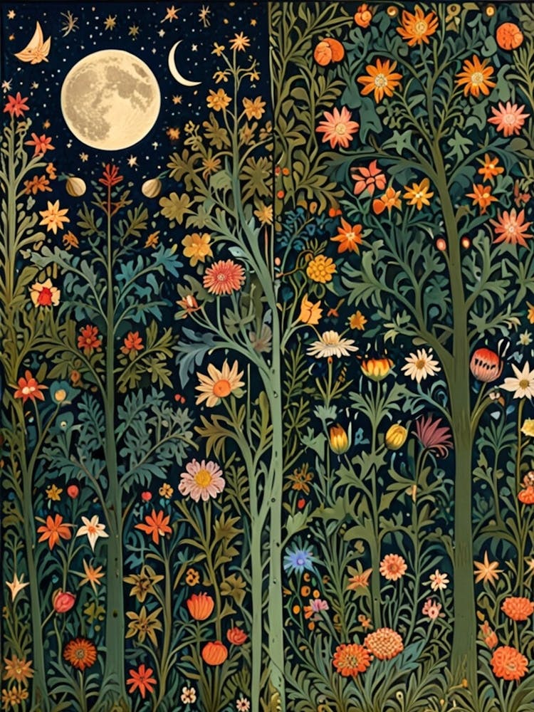 William Morris Moon In The Forest 9