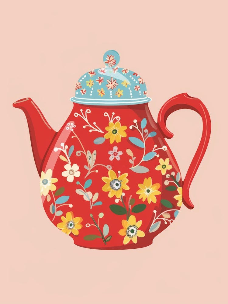 Teapot With Flowers 7