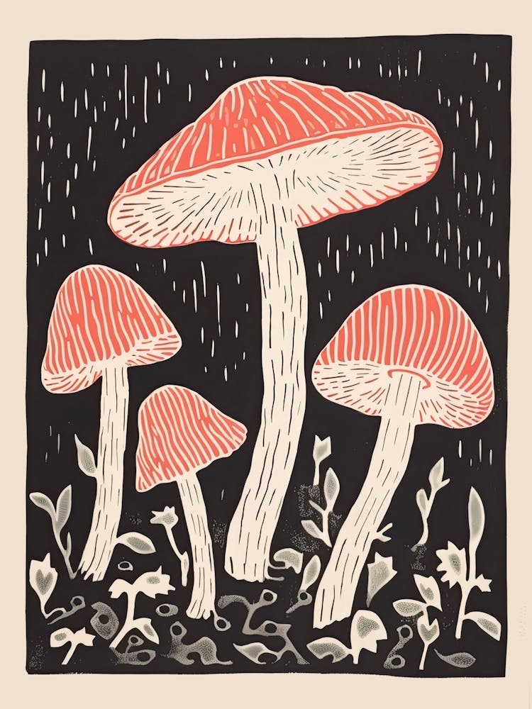 Mushrooms In The Rain