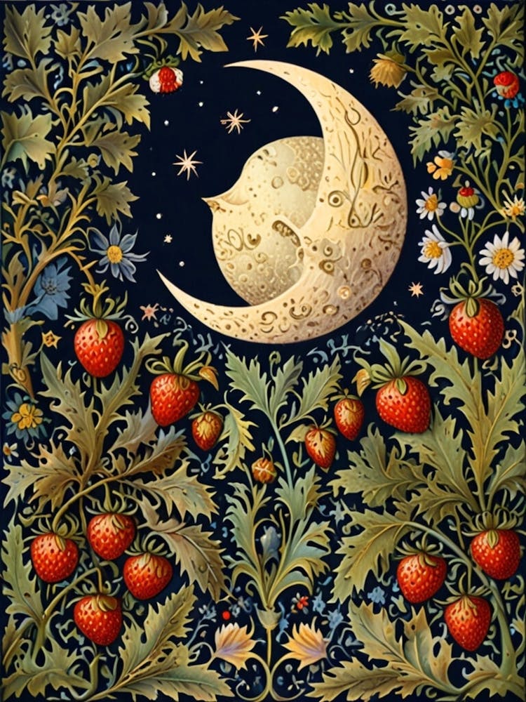 William Morris Strawberry Moon