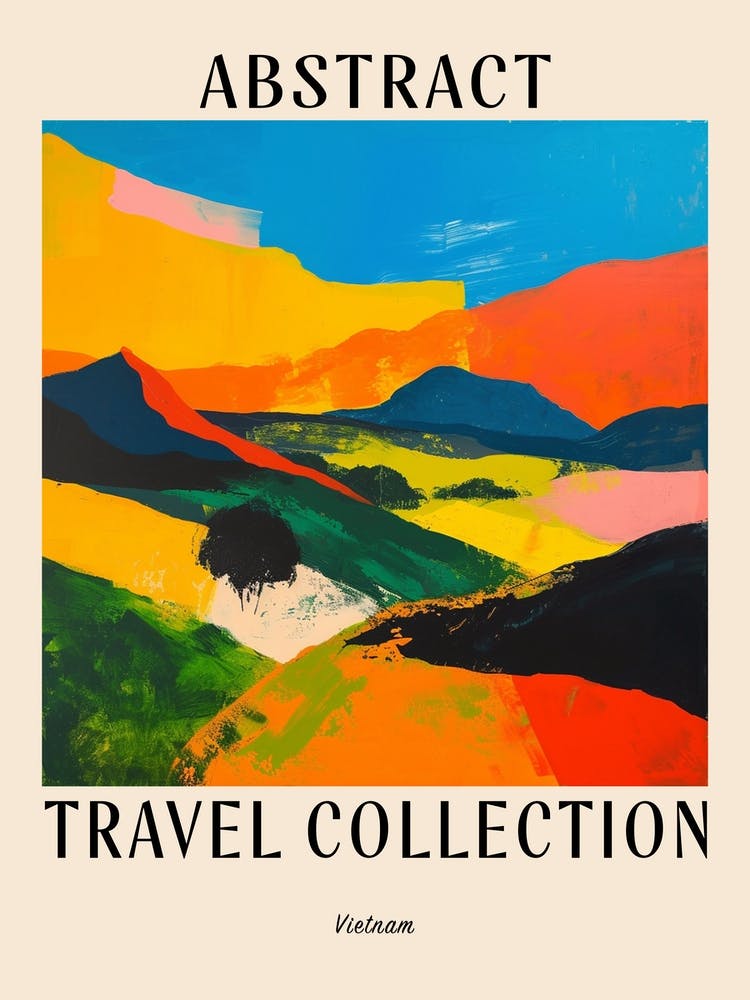 Abstract Travel Collection Poster Vietnam 1