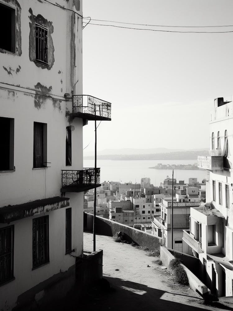 Algiers, Algeria, Mediterranean Black And White Photography Analogue 3