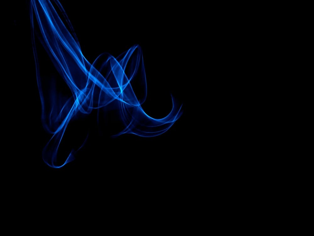 Glowing Abstract Curved Blue Lines 12