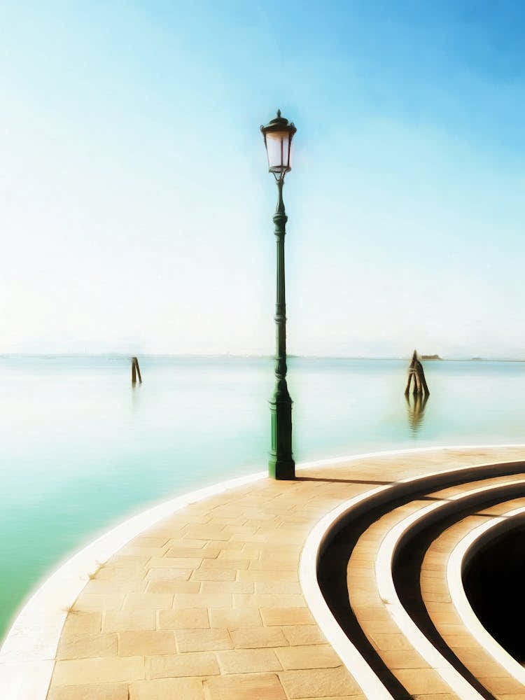 Waterfront Lamppost Burano Italy
