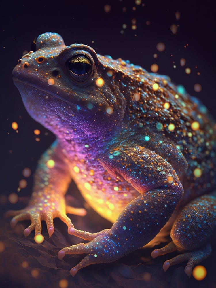 Magical Frog in Space