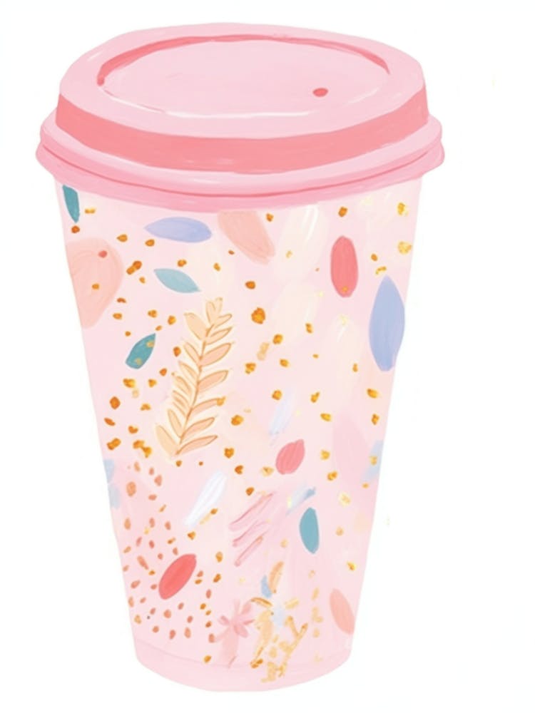 Pink Coffee Cup
