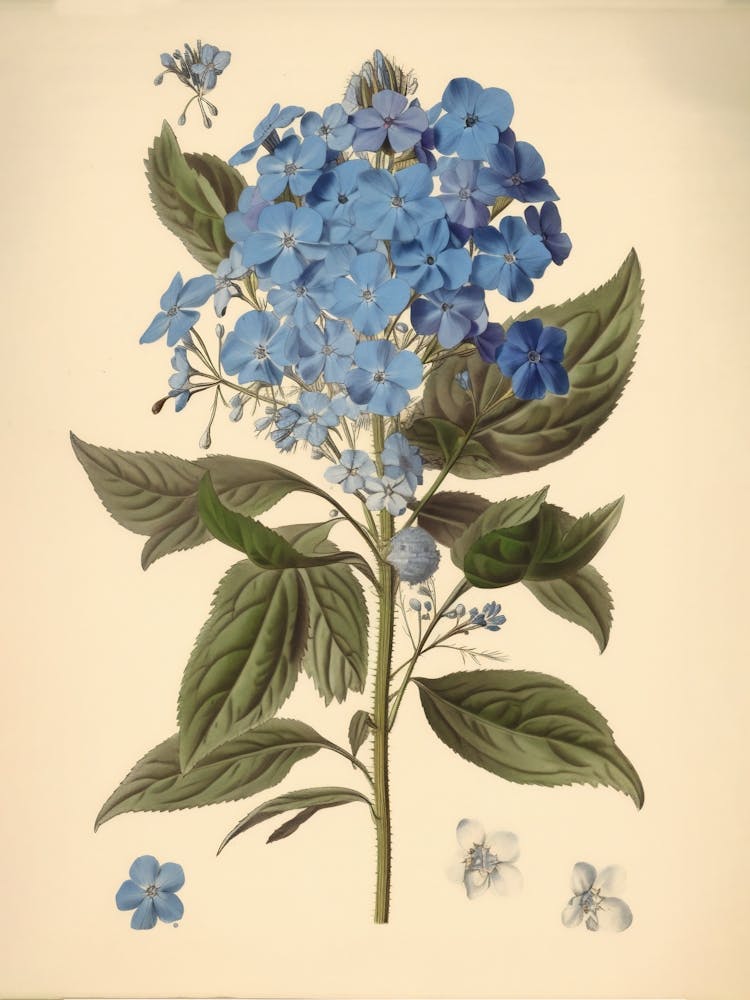 Farmhouse Blue Flowers