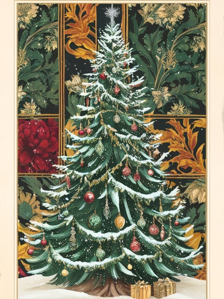 William Morris Christmas Tree 69