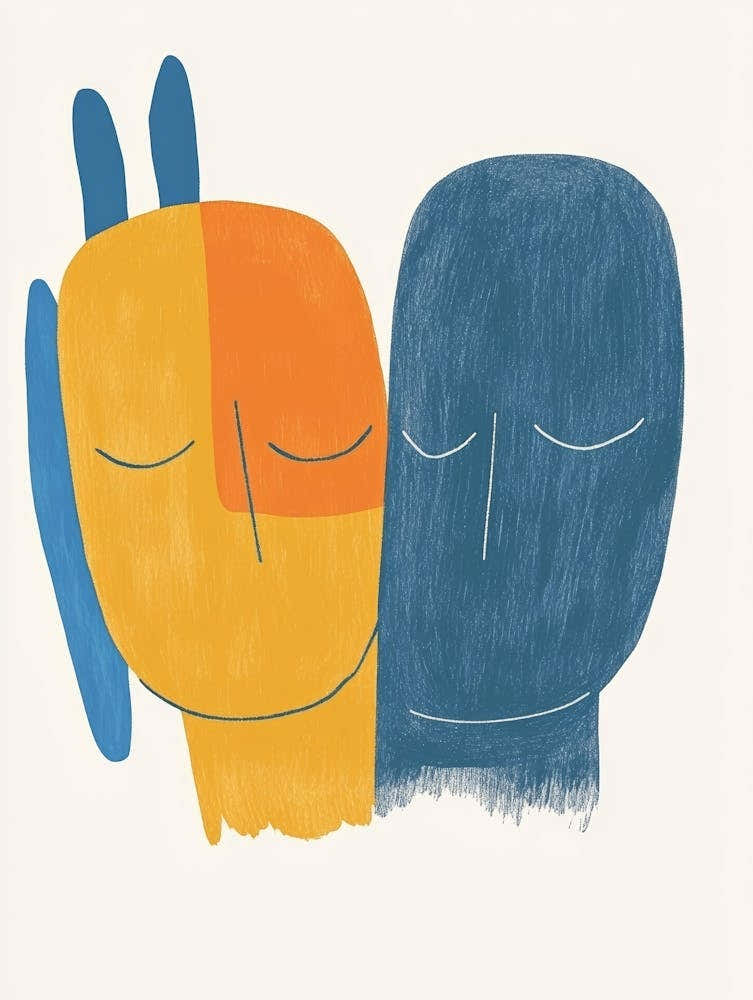 Two People Hugging 1