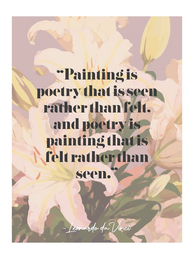 Art Quote By Leonardo Da Vinci