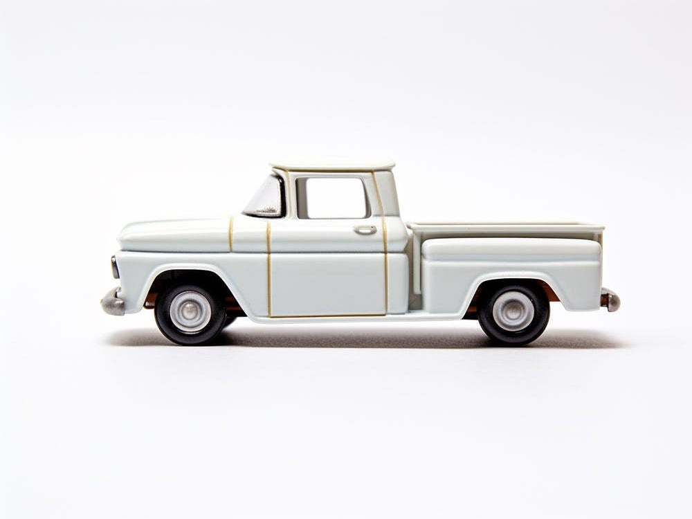 Toy Car 62 Chevy Pickup White