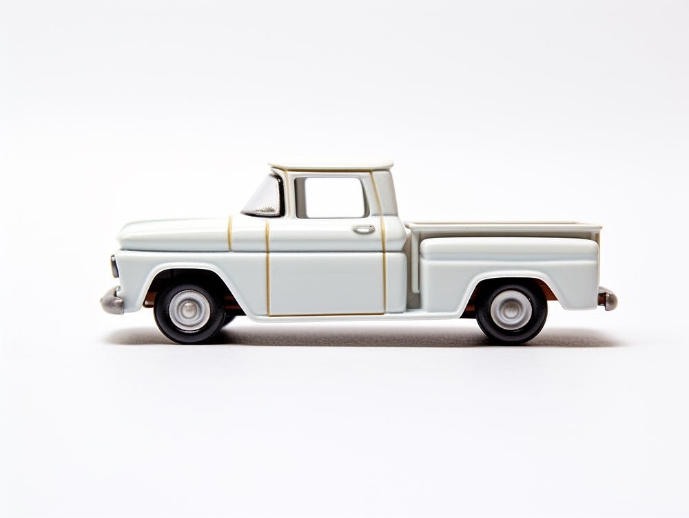 Toy Car 62 Chevy Pickup White