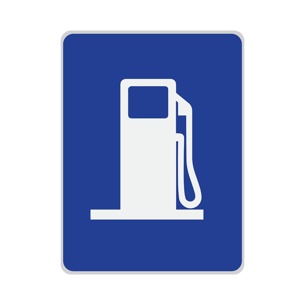 Gas Station Sign.A fine artistic print that decorates the place.31
