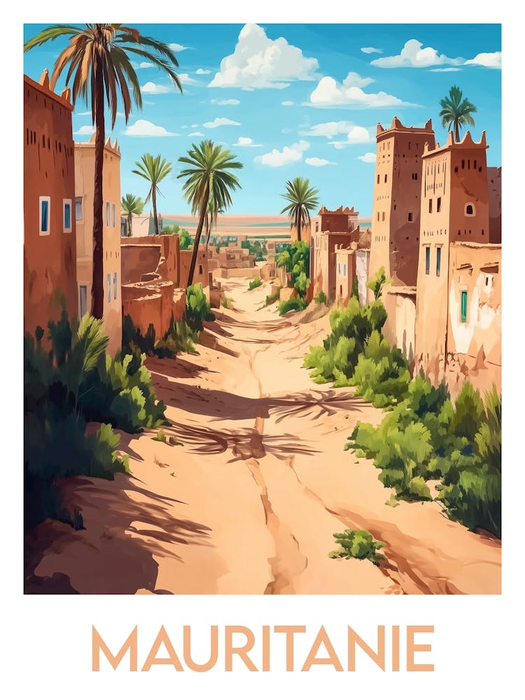 Affiche de voyage Mauritanie