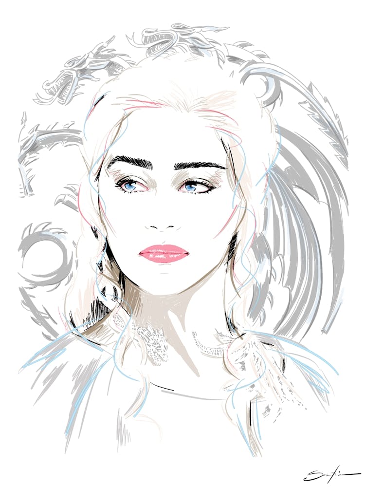 Emilia Clarke - Retro 80s Style