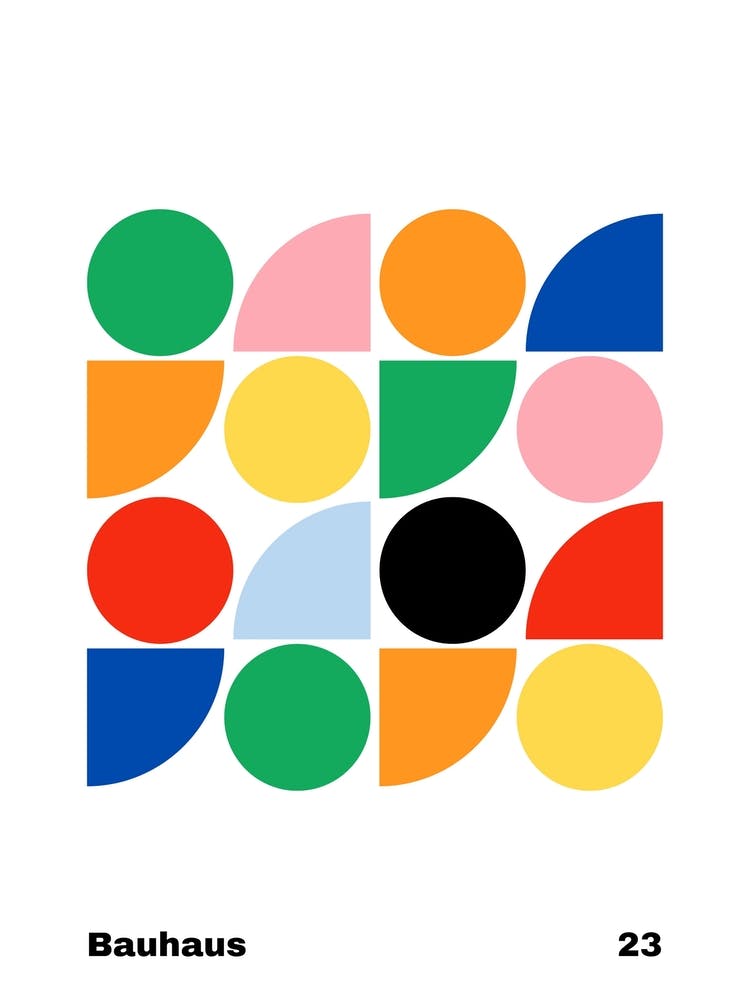 Geometric Bauhaus Poster 23