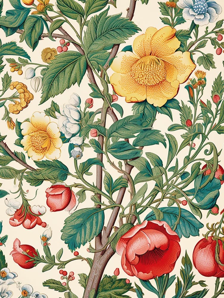 Blumen auf einem Ast 2
