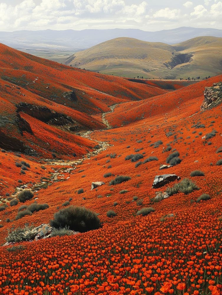 Poppy Field Art