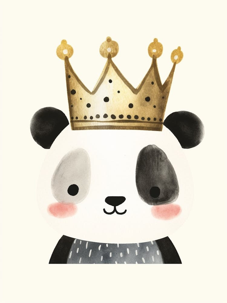 Little Panda 4 Wearing A Crown