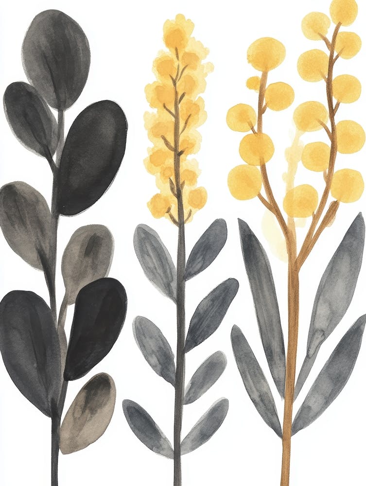Yellow And Black Flowers 2