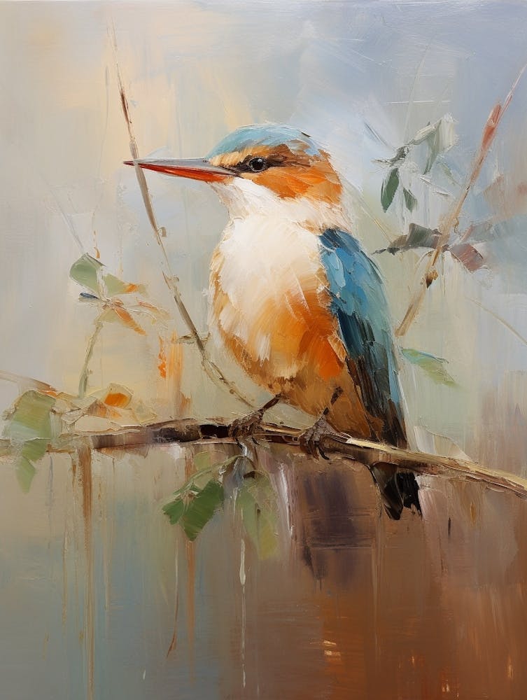 Bird Painting Kingfisher 2