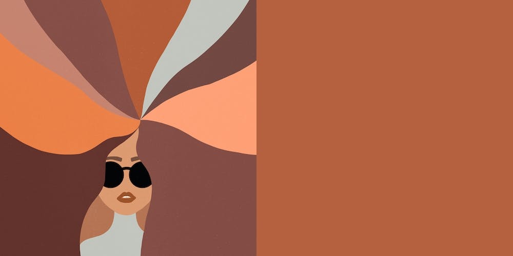 Girl Power Earthy Rainbow Hair