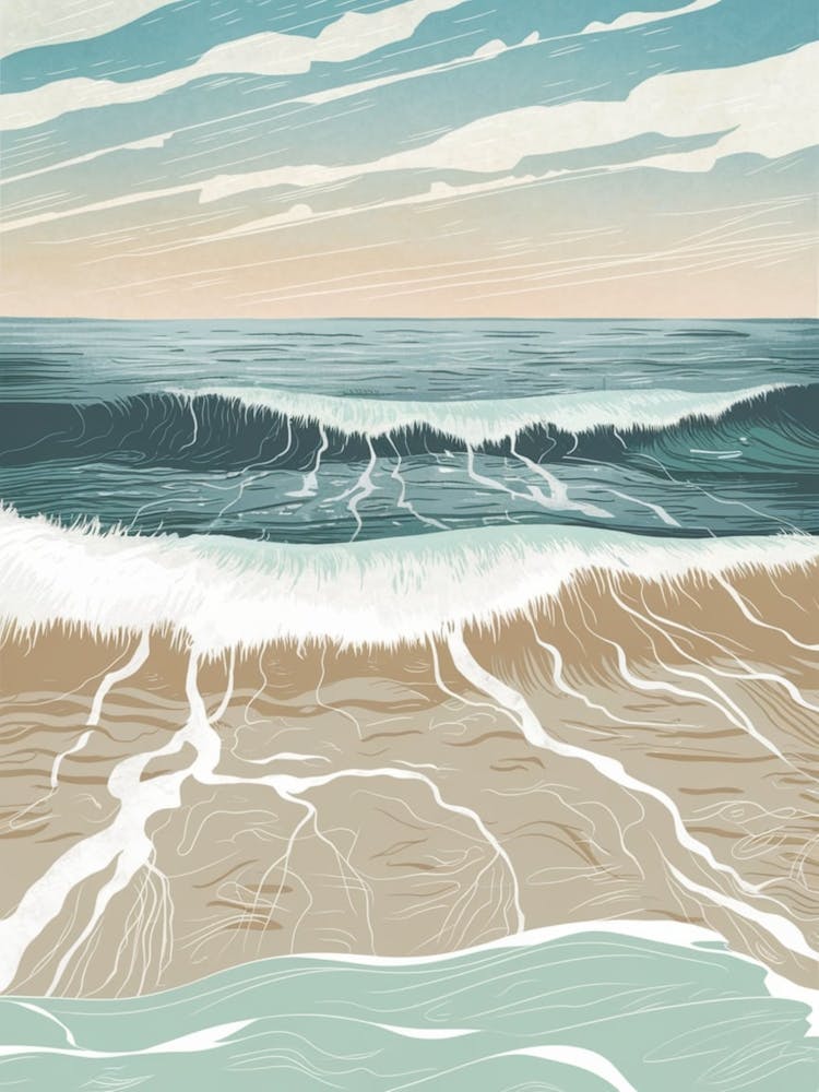 Waves At The Beach 1