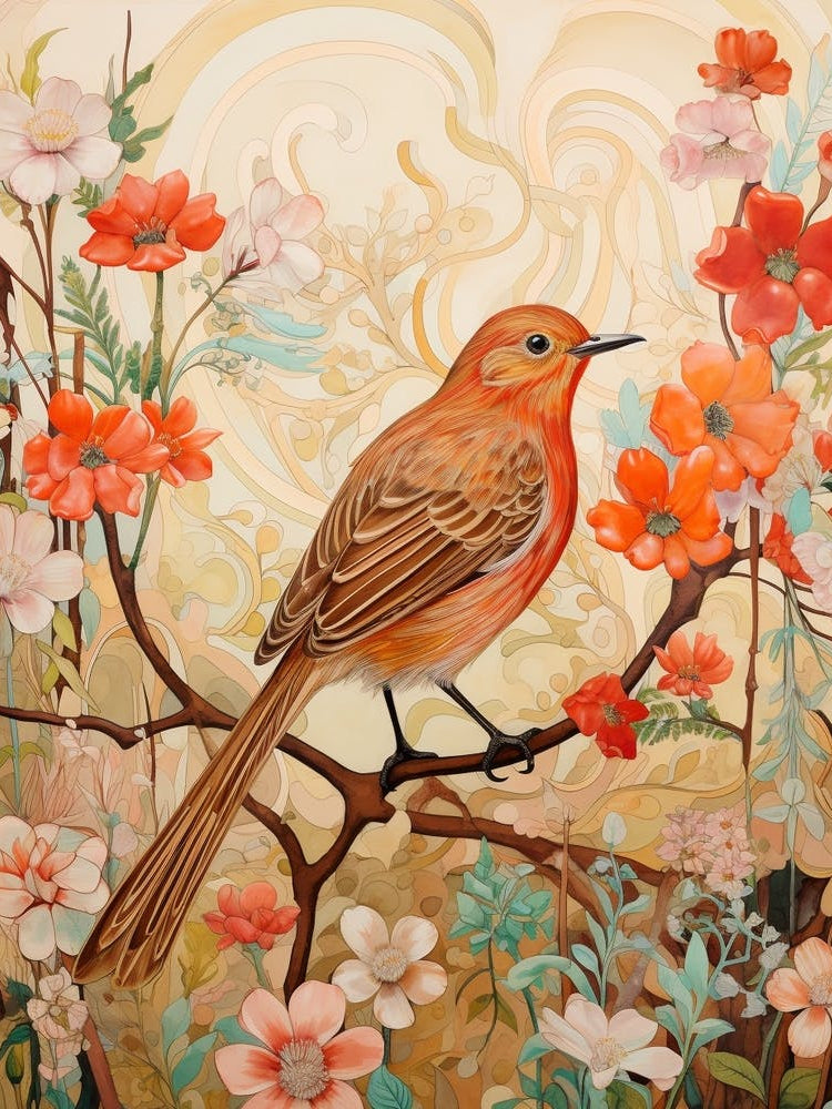 Hermit Thrush 1 Detailed Bird Painting