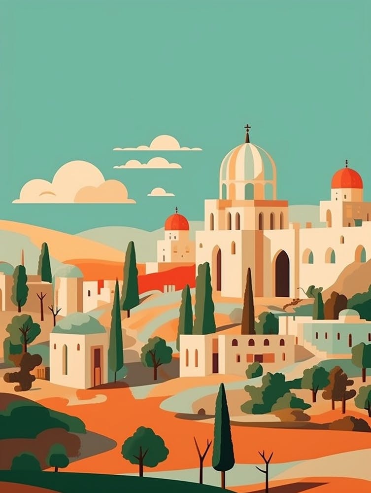 Uzbekistan Travel Illustration