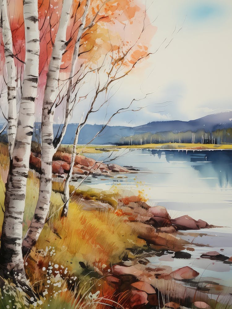 Birches On The River