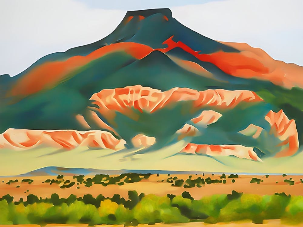 Georgia O'Keeffe - Red and Yellow Cliffs