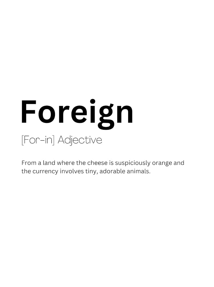 Foreign Definition Meaning