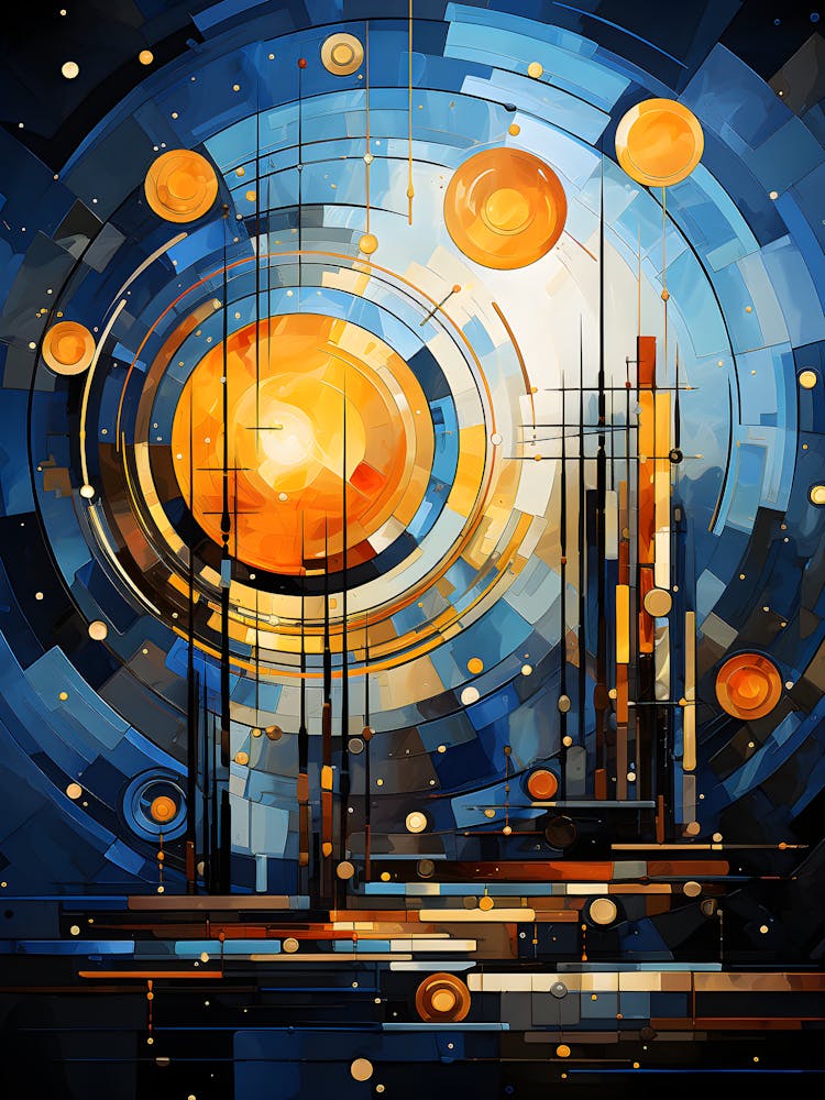 Holiday Harmony Abstract Christmas Art