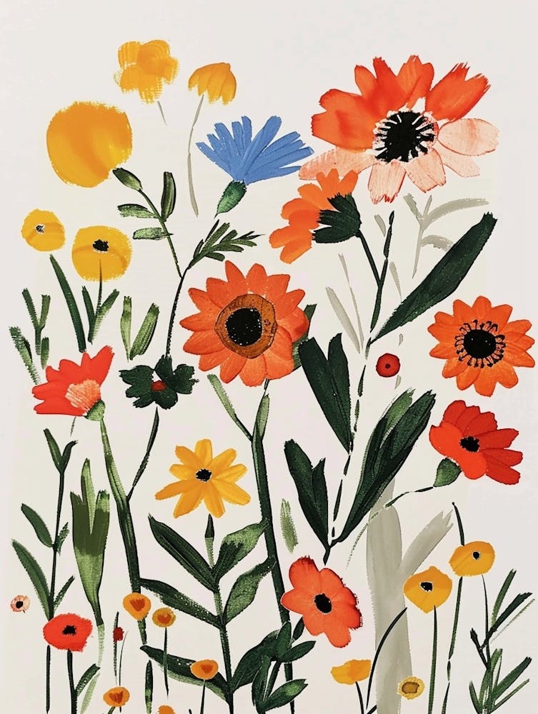 Painted Florals Gaillardia 1