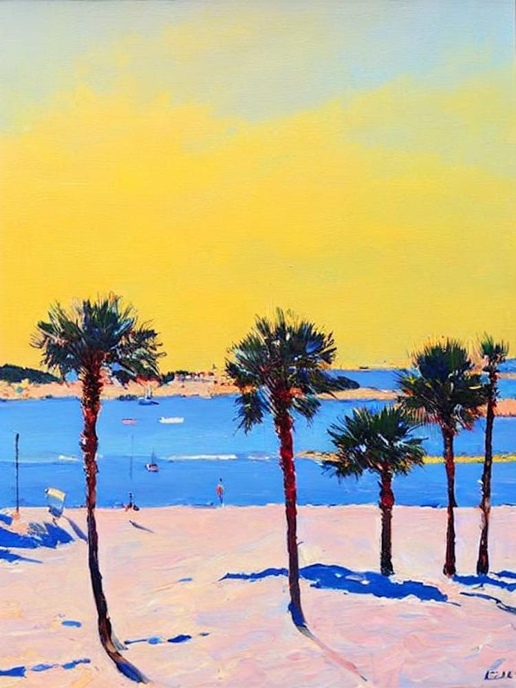 Plage De L'Escalet, Saint Tropez, France Bright Abstract