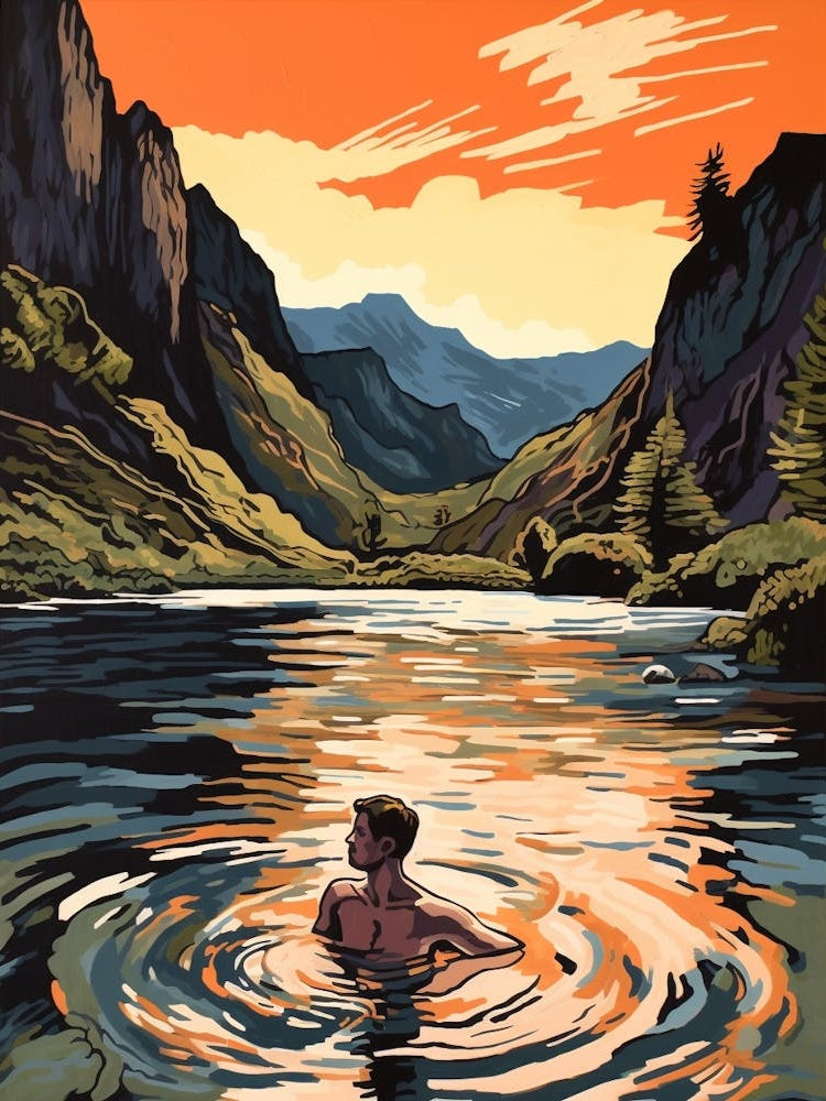 Wild Swimming At Lake District Cumbria 2