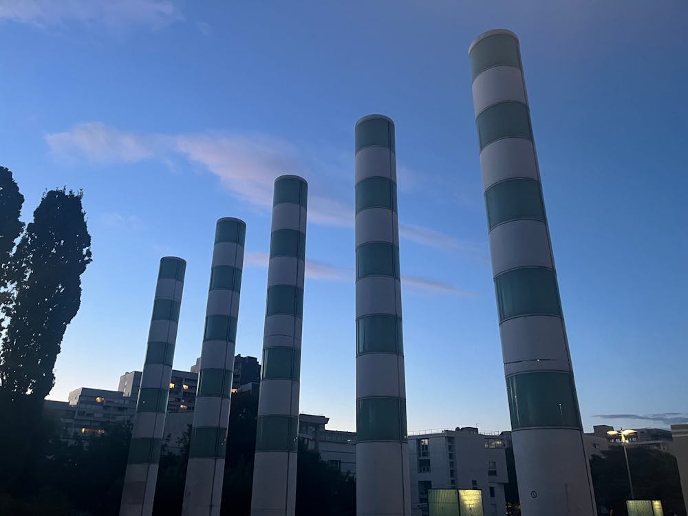 Smoke Stacks At Dusk