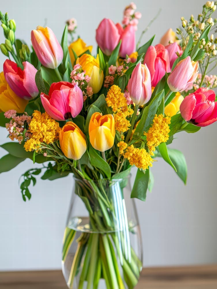 Tulips In Vase