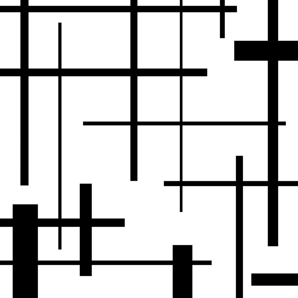 Abstract Black And White Lines