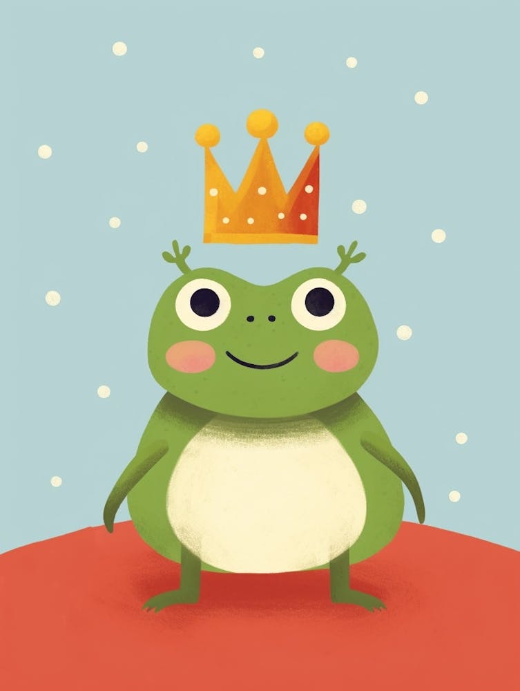 Little Frog 3 Wearing A Crown