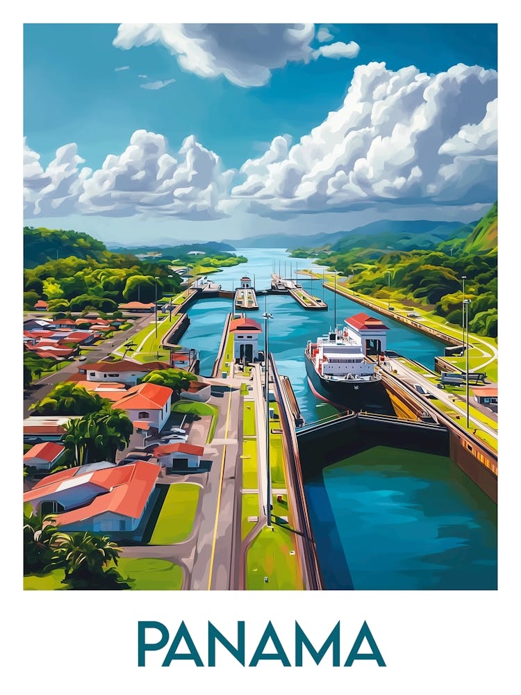 Reiseposter Panama