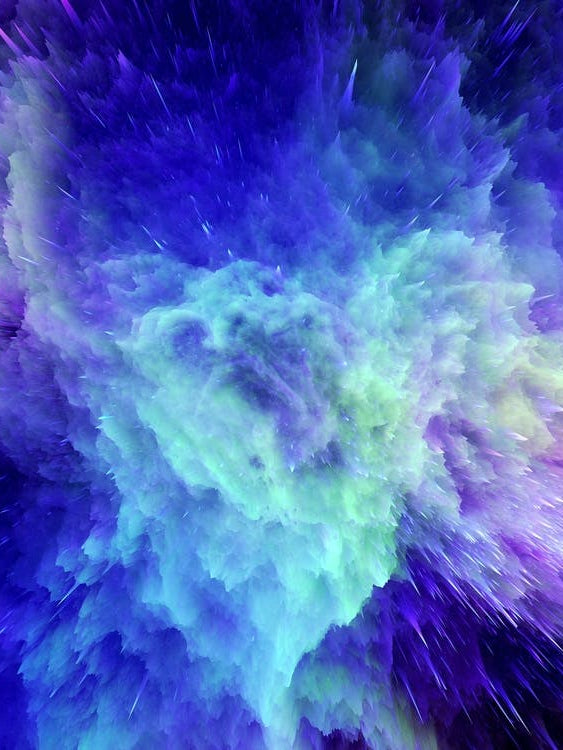 Space Neon Explosion #1 - space neon poster, synthwave poster