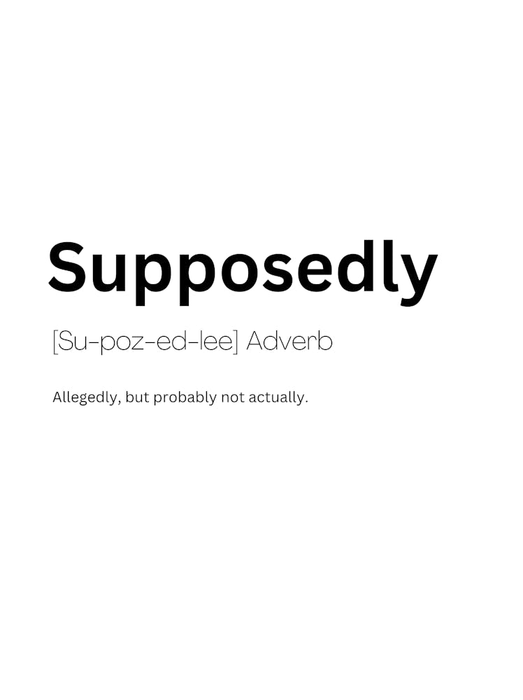Angeblich Definition Bedeutung 1