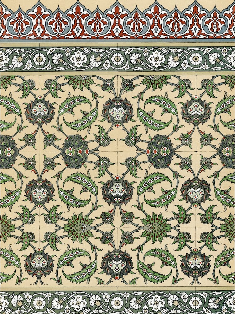 Vintage Arabesque Decoration, Plate No